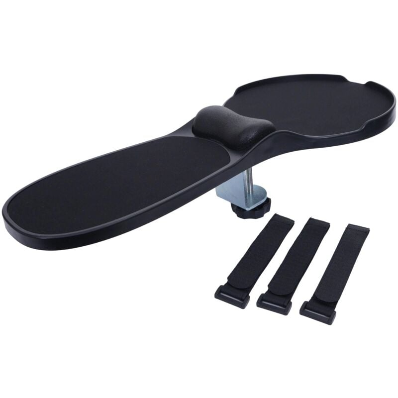 foto del prodotto bracciolo 2in1 con tappetino per mouse hhg 674, tavolo bracciolo supporto poggiapolsi articolato ergonomico regolabile