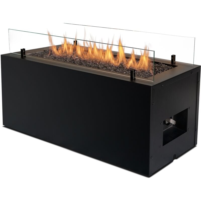 foto del prodotto braciere a gas da esterno planika rio, calore 7 10 kw braciere rettangolare a propano stufa da patio e giardino con copertura