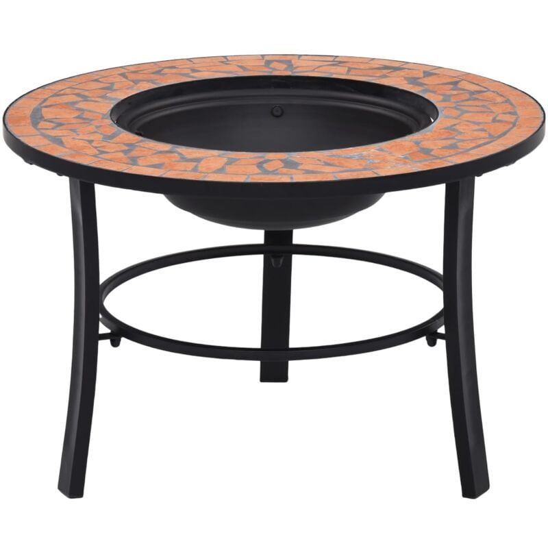 foto del prodotto braciere a mosaico terracotta 68 cm in ceramica vidaxl
