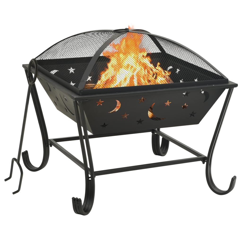 foto del prodotto braciere con attizzatoio 62 cm xxl in acciaiocod mxl 97281