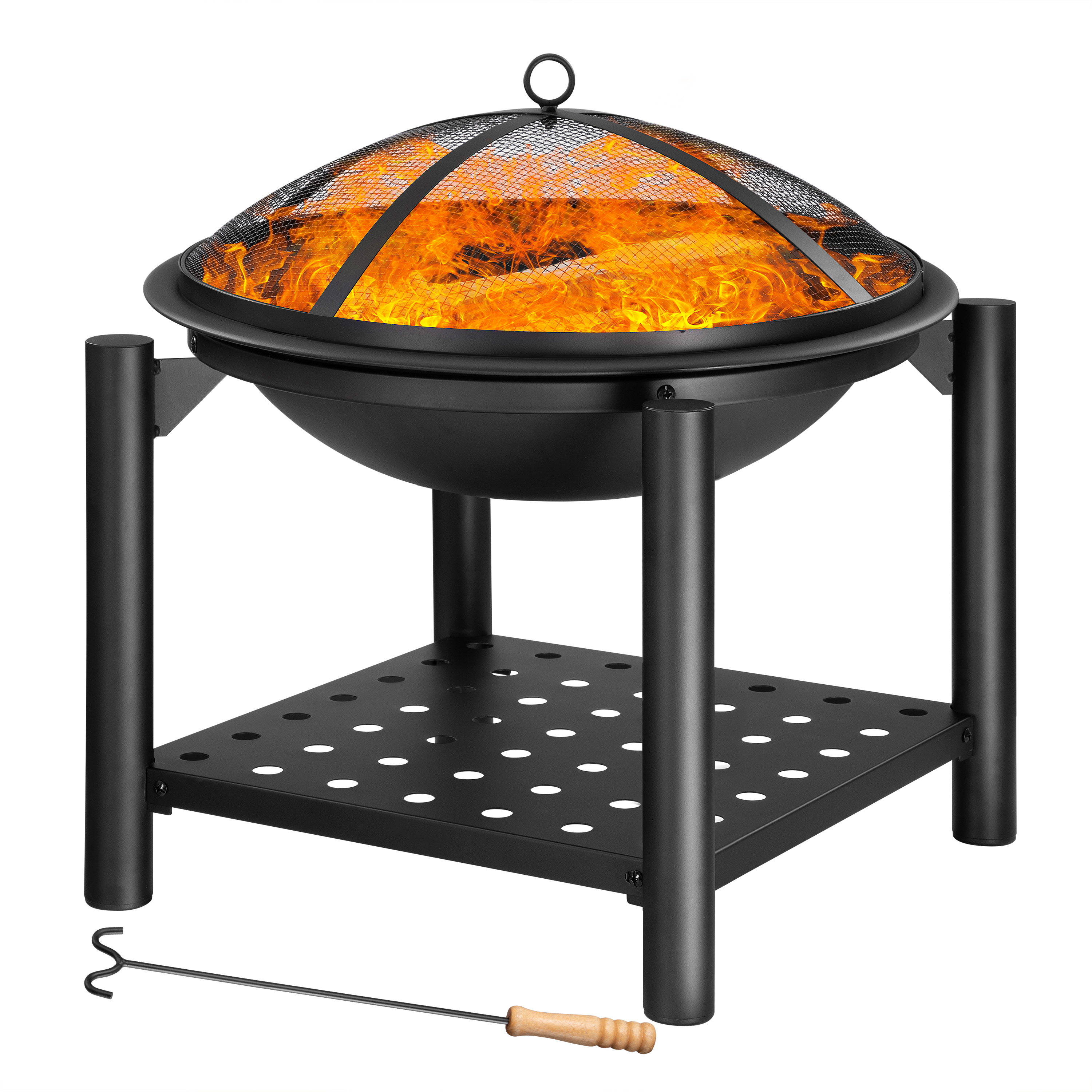 foto del prodotto braciere da giardino acciaio inox 55cm