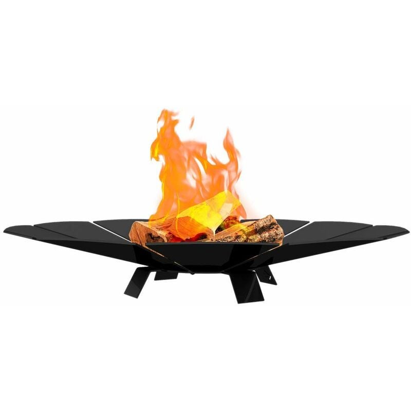 foto del prodotto braciere da giardino kratki fire sunny da appoggio, rotondo, peso 10,5 kg, diametro l68,4 cm, altezza h11,3 cm, realizzato in robusto acciaio