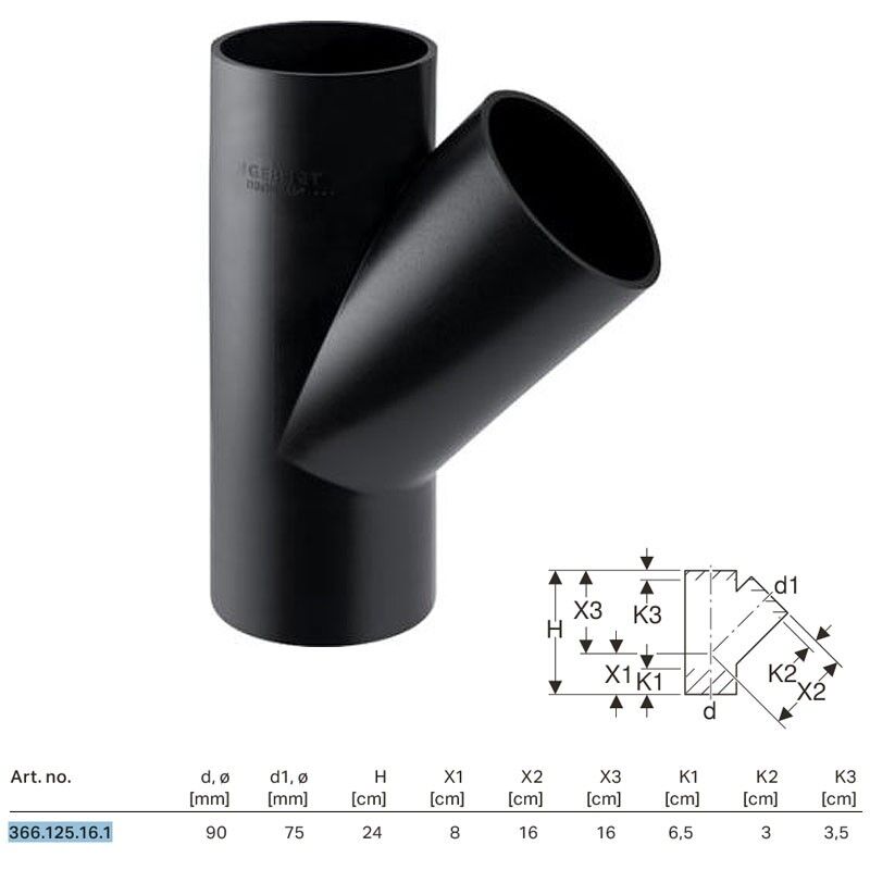 foto del prodotto braga 45 geberit pe 90x75 mm 366.125.16.1