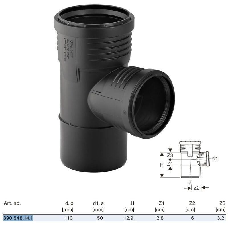 foto del prodotto braga 87,5 geberit silent pp 110x50 mm 390.548.14.1