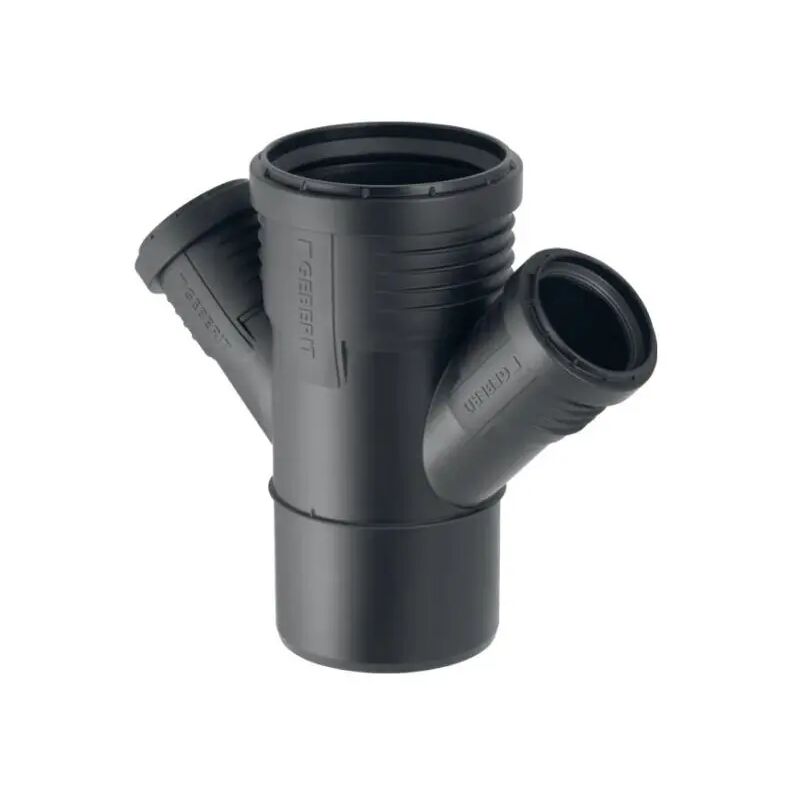 foto del prodotto braga ridotta doppia 45 ad innesto in pp con guarnizione serie silent 90 50 50 geberit