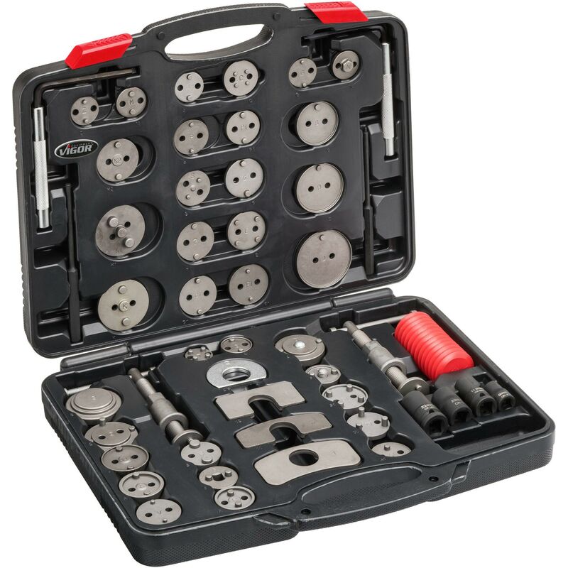 foto del prodotto brake piston readjusting tool set v3760n 50 pieces numero utensili 50
