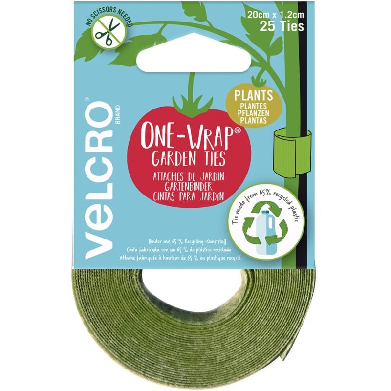 foto del prodotto brand vel 30664 weu cravatta per piante, verde, 20cm x 1.2cm velcro