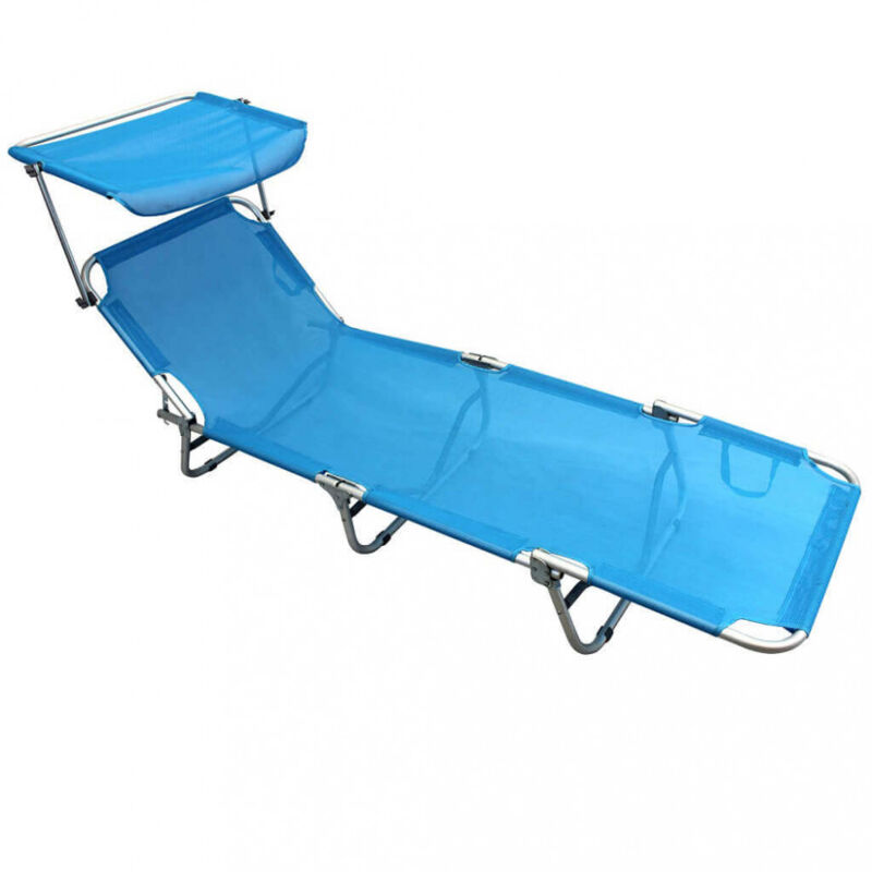 foto del prodotto brandina pieghevole prendisole colore casuale in alluminio,textilene cm 190x58x25 tylor