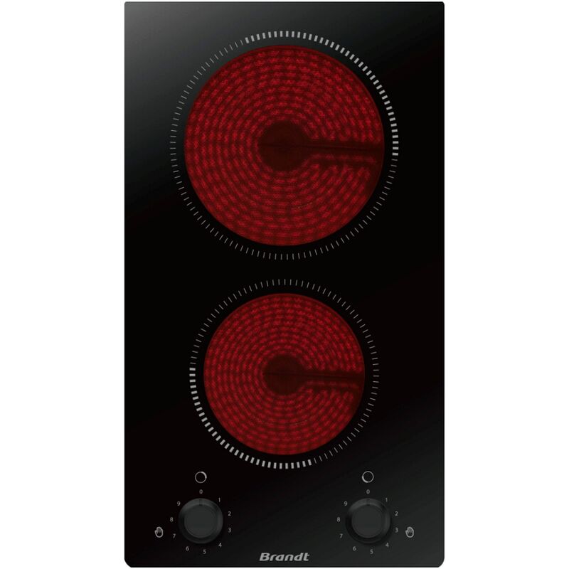 foto del prodotto brandt domino vetroceramica 30cm nero bpv6210b