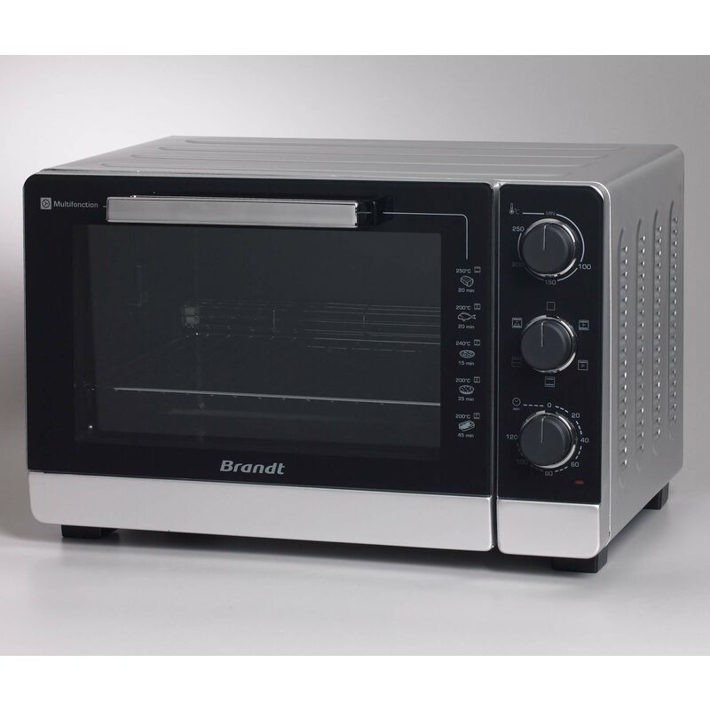 foto del prodotto brandt fc405ms mini forno portatile compatto da 2100 w, capacit 40 l, multifunzione con 5 modalit di cottura, cottura omogenea, doppio vetro,