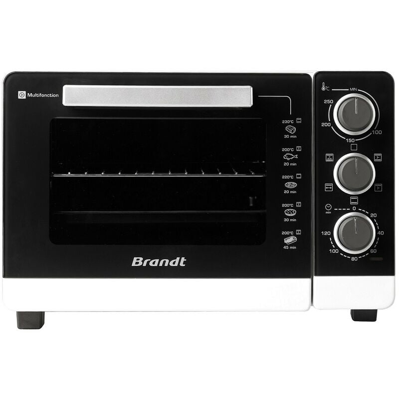 foto del prodotto brandt forno multifunzione 26l 1500w nero bianco fc265mw