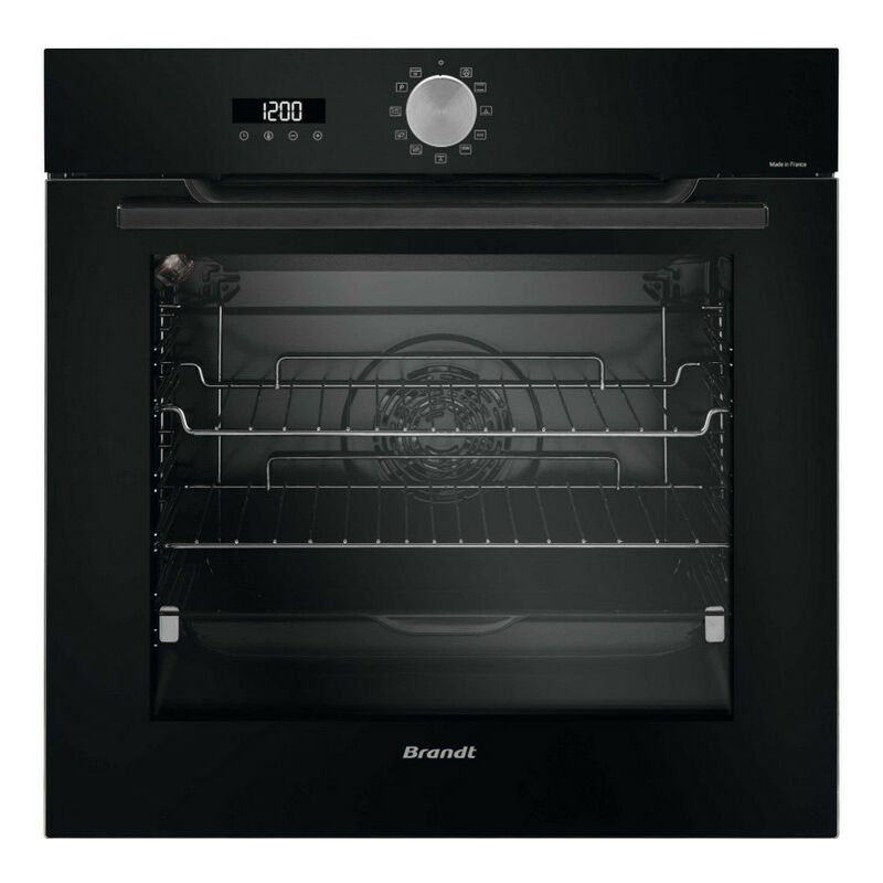 foto del prodotto brandt forno multifunzione da incasso 73l 60cm a pirolisi nero bop7536b
