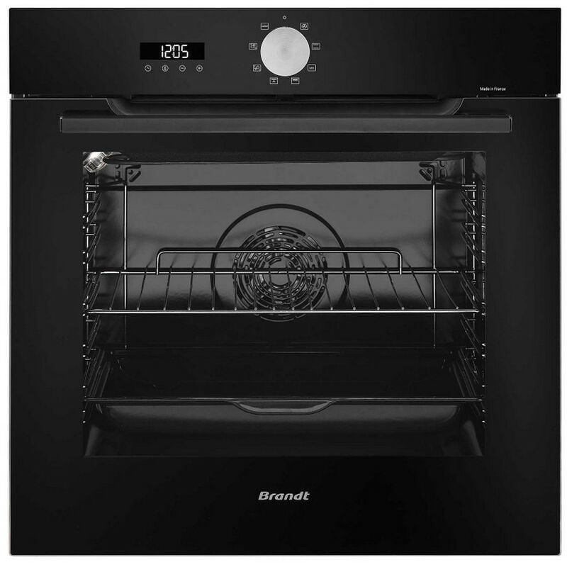 foto del prodotto brandt forno multifunzione da incasso 73l 60cm nero pirolisi bop7534b