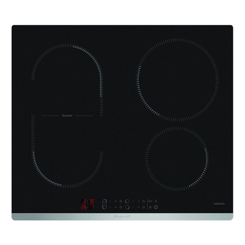 foto del prodotto brandt piano cottura a induzione 60cm 4 fuochi 7200w nero bpi6425x