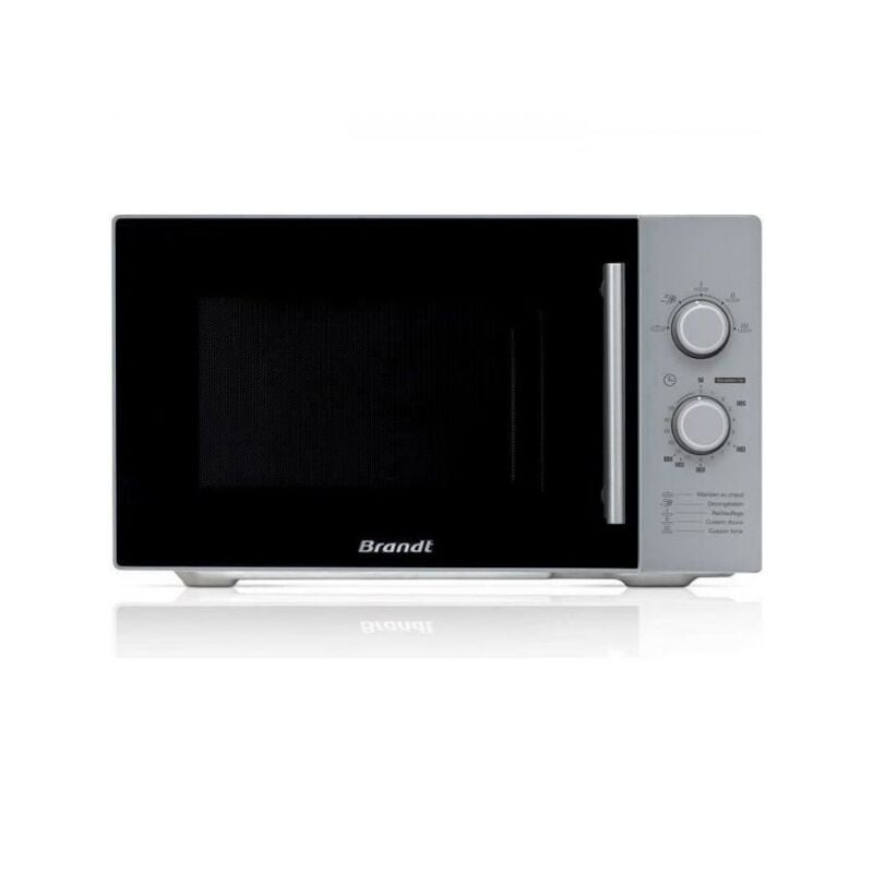 foto del prodotto brandt sm 2602s microonde monofunzionale in argento 26 l 900 w libera installazione