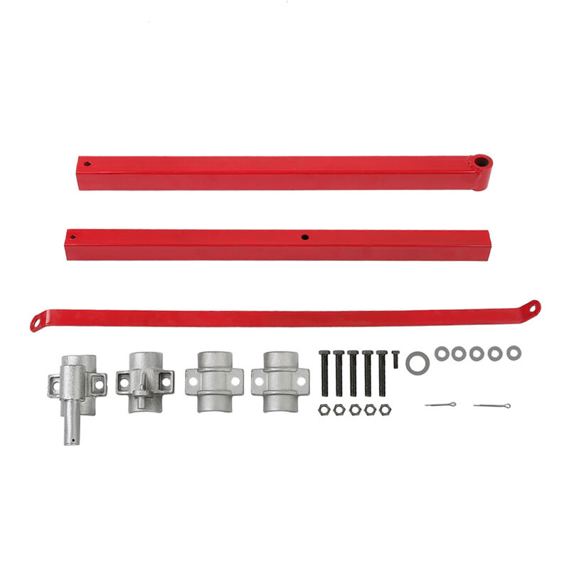 foto del prodotto bras potence pivotante capacité 600 kg, support stable 660 lb pour palan treuil électrique en acier, bras cadre durable de levage outil de treuil rotation de 180° pour ateliers garages quais