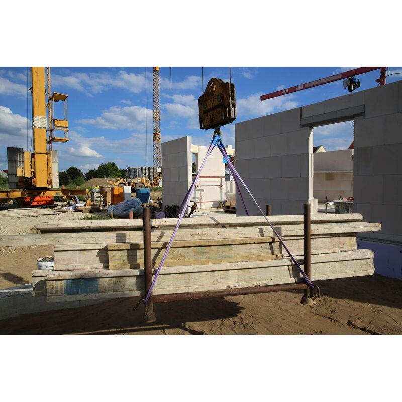 foto del prodotto braun 10012hb cinghia di sollevamento 1000 kg, lunghezza 1 m, con passanti rinforzati, colore viola
