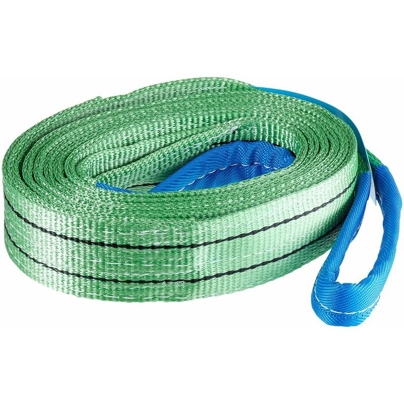 foto del prodotto braun 20042hb cinghia di sollevamento 2000 kg, lunghezza 4 m, con passanti rinforzati, colore verde