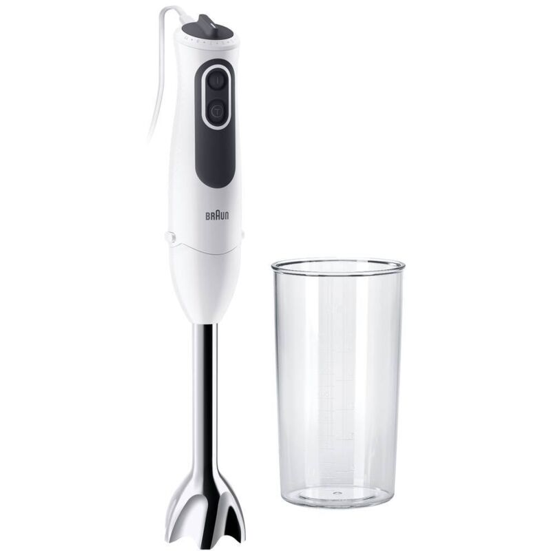 foto del prodotto braun 4193 mq3100wh smoothie hb braun int s12 frullatore ad immersione 750 w bianco, grigio, acciaio inox