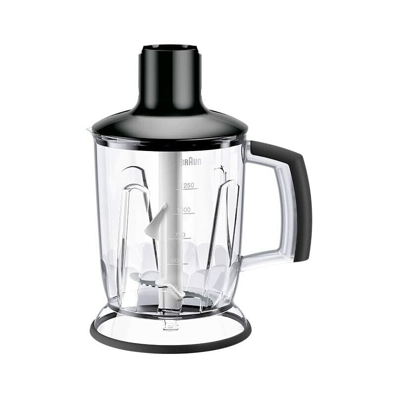 foto del prodotto braun accessorio tritatutto, per minipimer multiquick mq7x, mq7wh, mq9 con sistema easy click plus, senza bpa, grande capacit 1,25l, mqs 601, nero