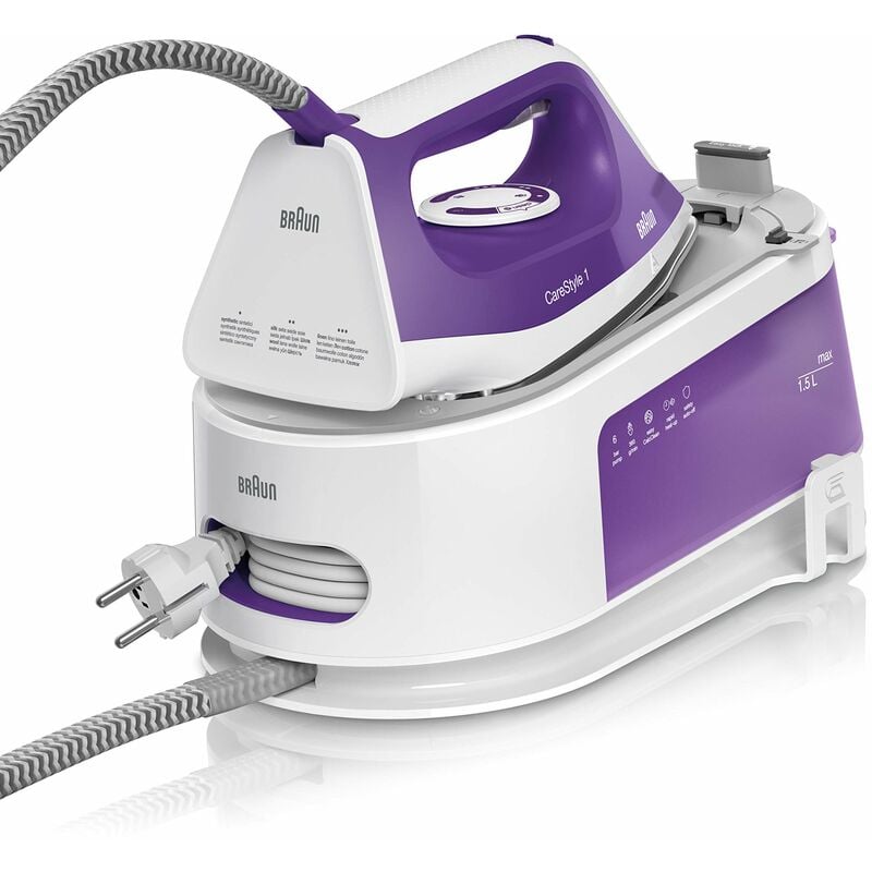foto del prodotto braun carestyle1 is1014vi, ferro generatore di vapore, carica continua, termostato regolabile, tanica 1,5l, autospegnimento, sistema sicurezza,