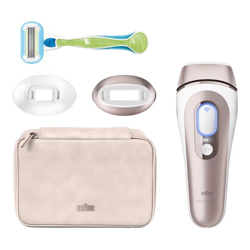 foto del prodotto braun epilatore luce pulsata smart skin i expert, epilazione a casa tua, custodia, rasoio donna venus, 2 testine, pl7147