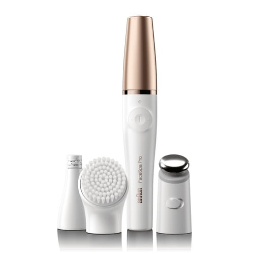 foto del prodotto braun facespa pro se911, bellezza viso epilatore tutto in uno, incluso epilatore per il viso con dieci micro fori, testina tonificante e spazzola di pulizia, ricaricabile con 90 minuti di uso senza fili