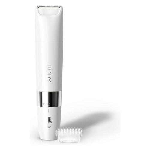 foto del prodotto braun mini rifinitore corpo bs1000, rifinitore elettrico corpo uomo e donna, bianco
