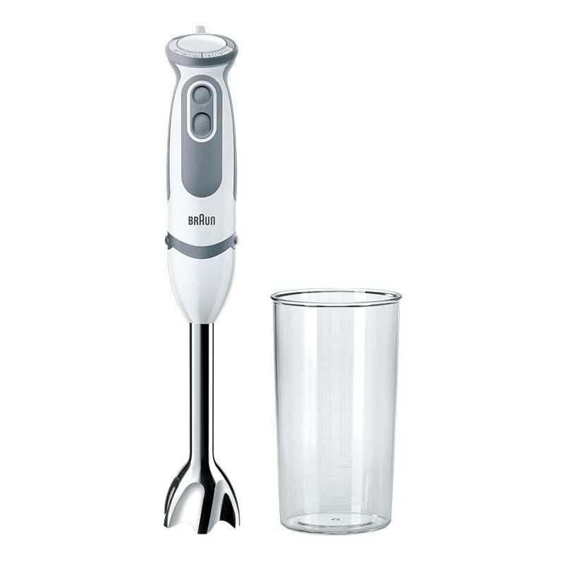 foto del prodotto braun minipimer multiquick 5 vario mq5200 frullatore ad immersione, 21 velocit , preciso e potente, impugnatura ergonomica, dotato bicchiere da 600