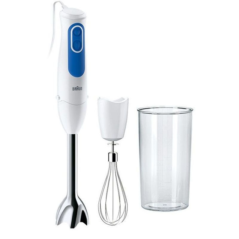 foto del prodotto braun minipimer multiquick mq3005 cream frullatore ad immersione white blue