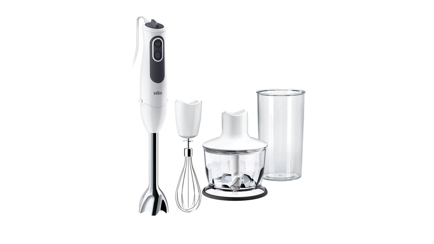 foto del prodotto braun minipimer multiquick mq3135wh sauce frullatore ad immersione white grey