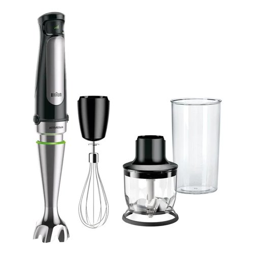 foto del prodotto braun mq 7025x 0,6 l frullatore ad immersione 1000 w nero, acciaio inox