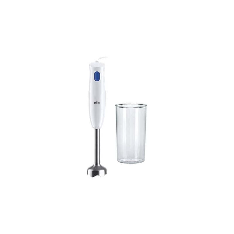 foto del prodotto braun mq10.001m multiquick 1 frullatore a immersione de con base in acciaio inox de e sistema easytwist, incluso bicchiere e misurino de 600 ml,