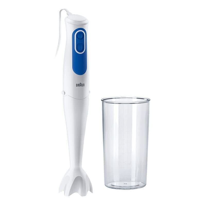 foto del prodotto braun mq3000wh multiquick3, 5 anni di assistenza, minipimer, frullatore ad immersione dotato di bicchiere graduato 600ml senza bpa, tecnologia