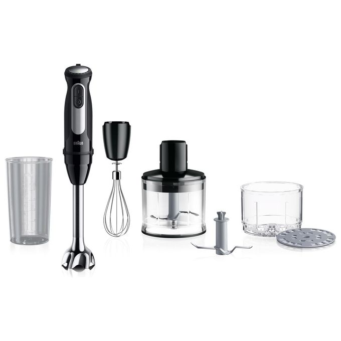 foto del prodotto braun mq55254mbk frullatore ad immersione minipimer 1000w powerbell vplus nero