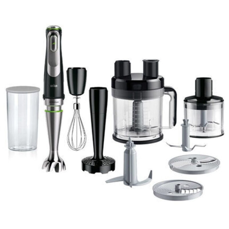 foto del prodotto braun multiquick 9 mq 9187xli 0,6 l frullatore ad immersione 1200 w nero, stainless steel