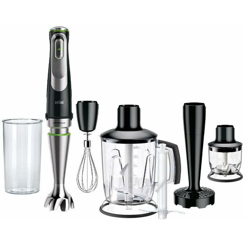 foto del prodotto braun multiquick 9 mq9147x minipimer con 5 anni di assistenza, frullatore ad immersione, potenza 1200w, 5 accessori, antischizzo, tecnologia