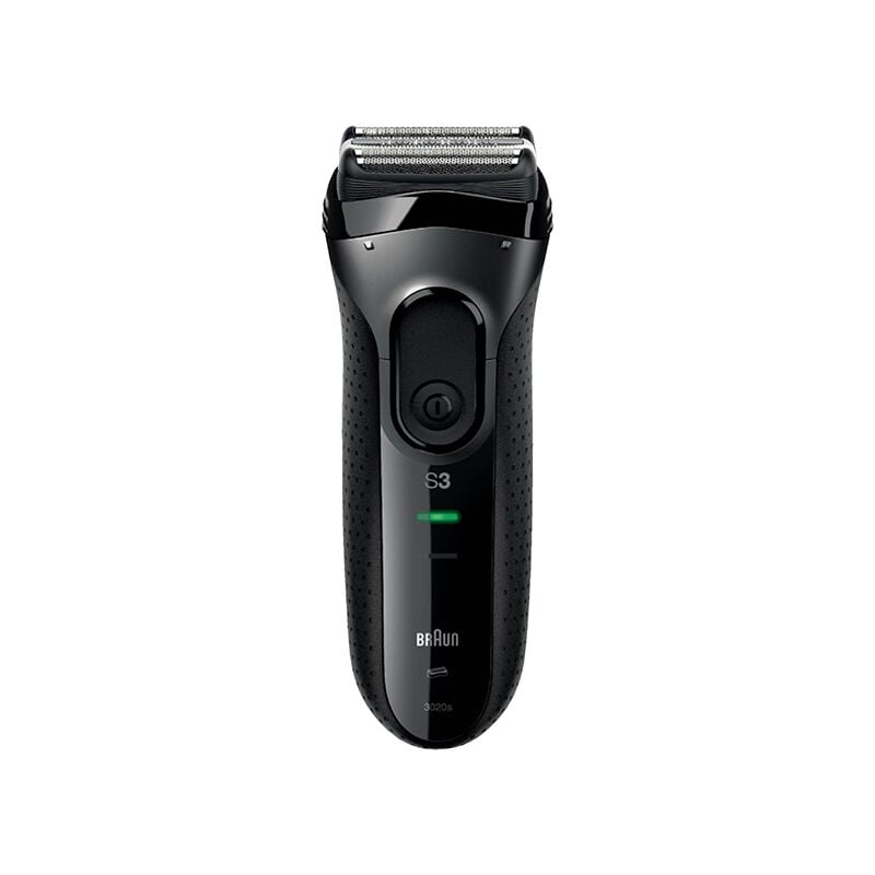 foto del prodotto braun rasoio elettrico ricaricabile e presa di corrente 3 3020s