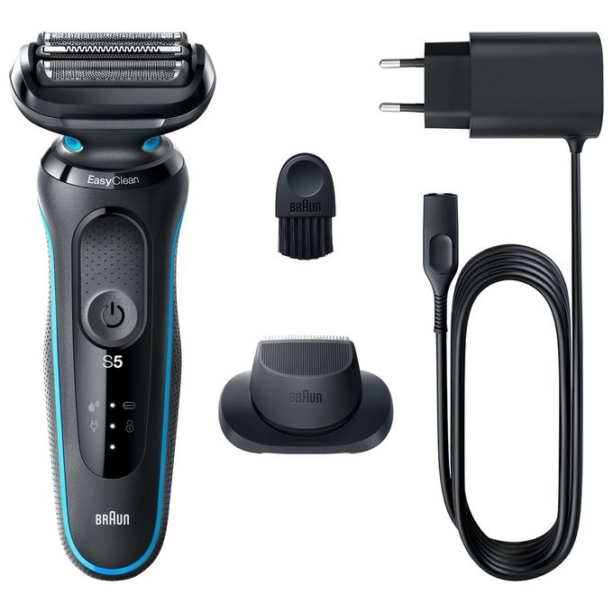 foto del prodotto braun series 5 51-m1200s rasoio trimmer nero-blu