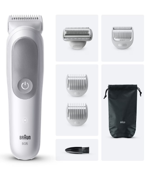 foto del prodotto braun series 5 bg5550 rasoio elettrico regolabarba tagliabasette grigio