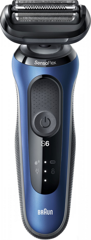 foto del prodotto braun series 6 61 b1200s rasoio trimmer nero, blu