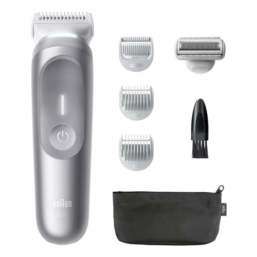 foto del prodotto braun series 7 bg7550 rasoio elettrico regolabarba tagliabasette grigio