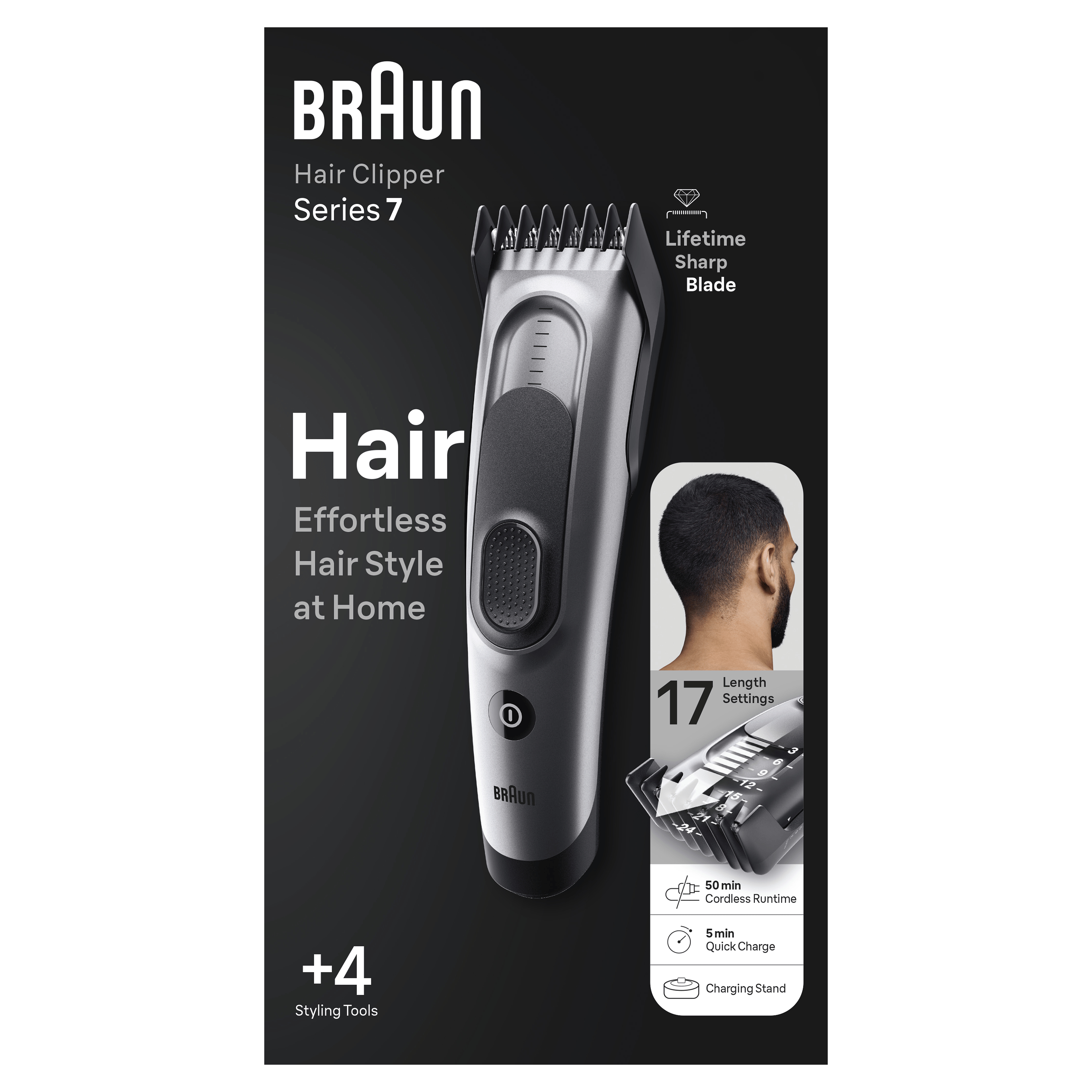 foto del prodotto braun series 7 hc7390 tagliacapelli