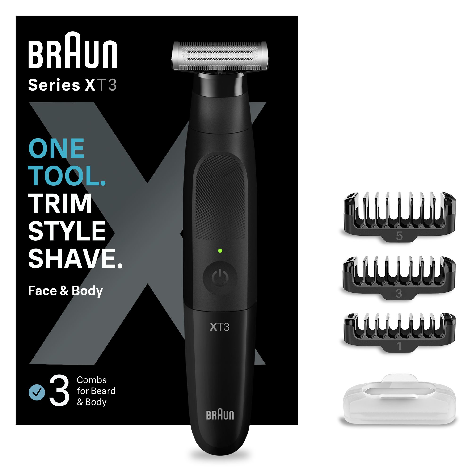 foto del prodotto braun series x xt3100 regolabarba