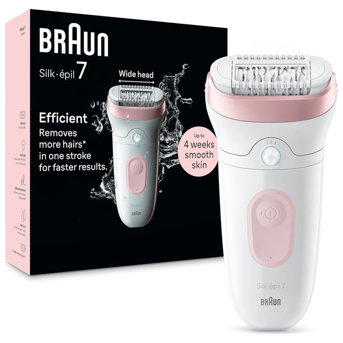 foto del prodotto braun silk-epil 7 epilatore elettrico 40 pinze wet and dry luce smart