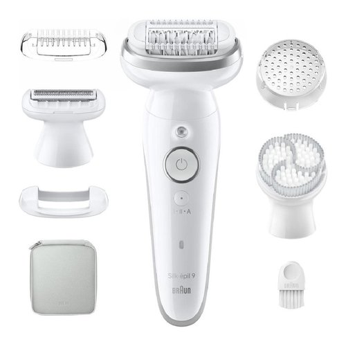 foto del prodotto braun silk pil 9 9 061, epilatore elettrico donna per una epilazione facile, pelle liscia a lungo, bianco argento