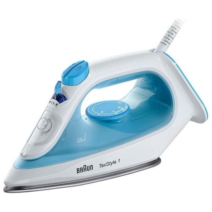foto del prodotto braun texstyle 1 ferro da stiro a secco e a vapore ceramica 2000w blu bianco