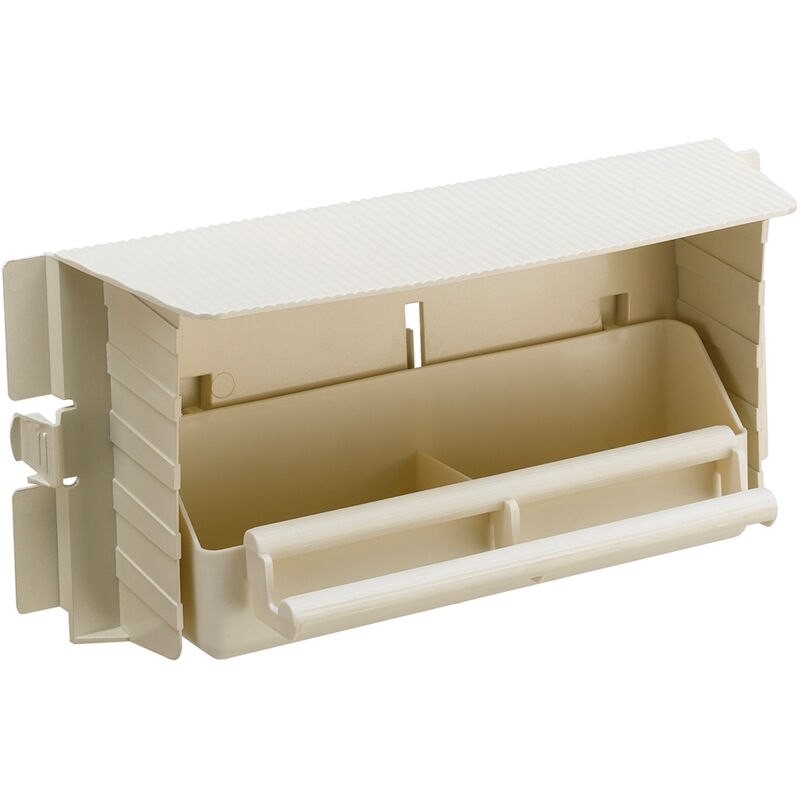 foto del prodotto brava 6 mangiatoia girevole in plastica per voliere . variante brava 6 misure 28.5 x 10 x h 13 cm ferplast
