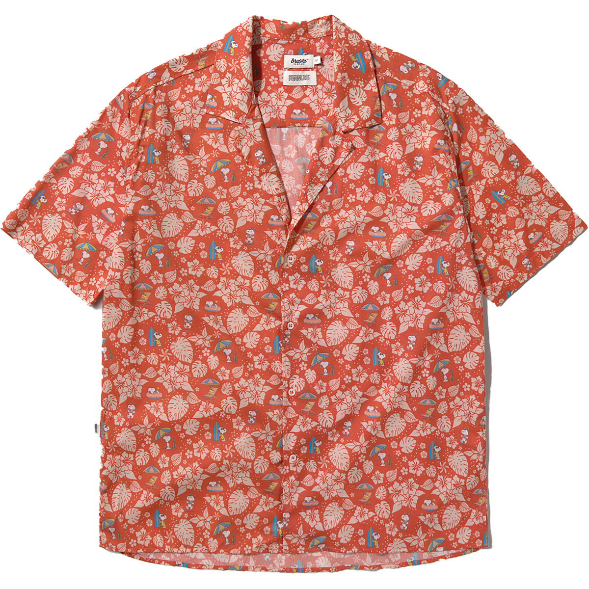 foto del prodotto brava fabrics uomo camicia peanuts tropical aloha