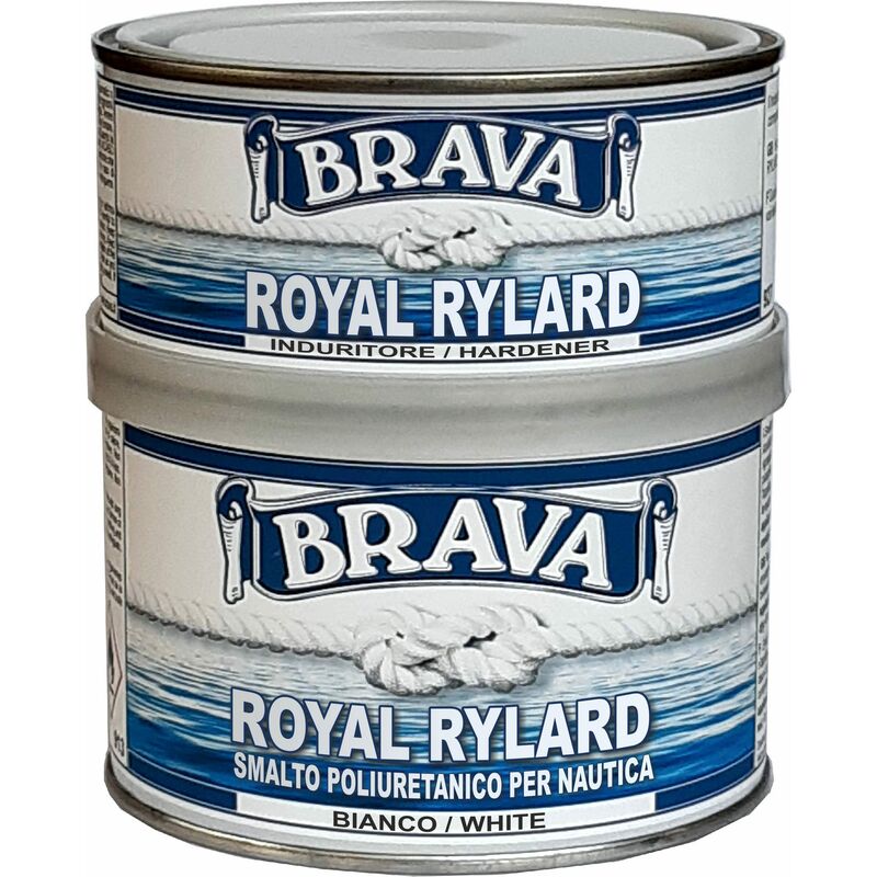 foto del prodotto brava royal rylard smalto poliuretanico, bianco, 375 ml